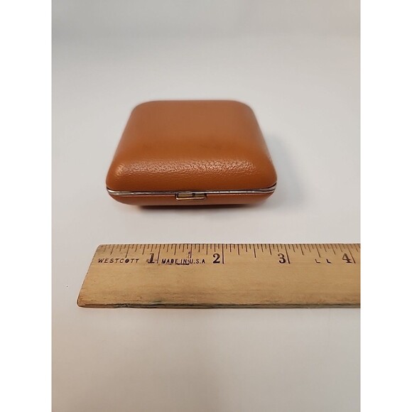 Vintage Phinney-Walker Folding Travel Alarm Clock  Japan Leather Case - Picture 15 of 16